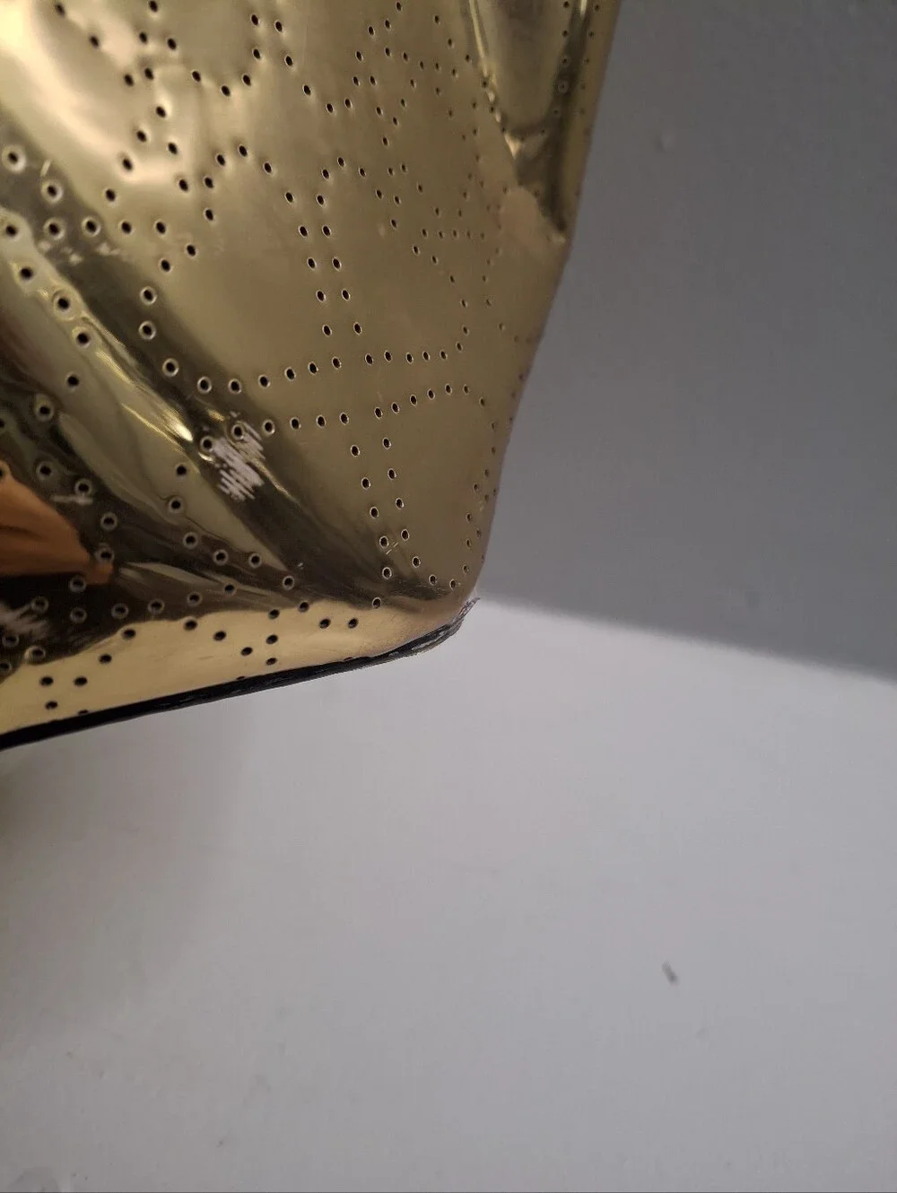 Kate Spade New York Metallic Gold Perforated Tote Bag & NWT Cosmetic Pouch Set
